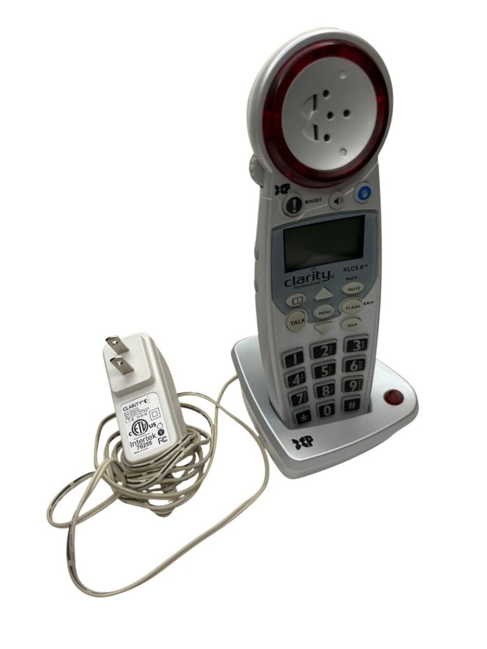 Clarity XLC3.4+ Amplified Cordless Phone W/ Digital Answering System & Charger